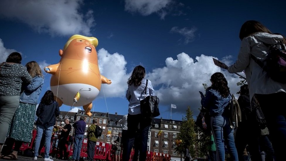 Donald Trump blimp in Copenhagen