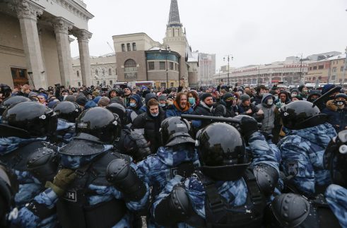APTOPIX Russia Navalny Protests Rusija: Skupovi podrške Navaljnom, uhapšeno više od 5.100 demonstranata (FOTO) 8