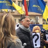 Protest demokrata ispred Ministarstva državne uprave i lokalne samouprave (FOTO/VIDEO) 2