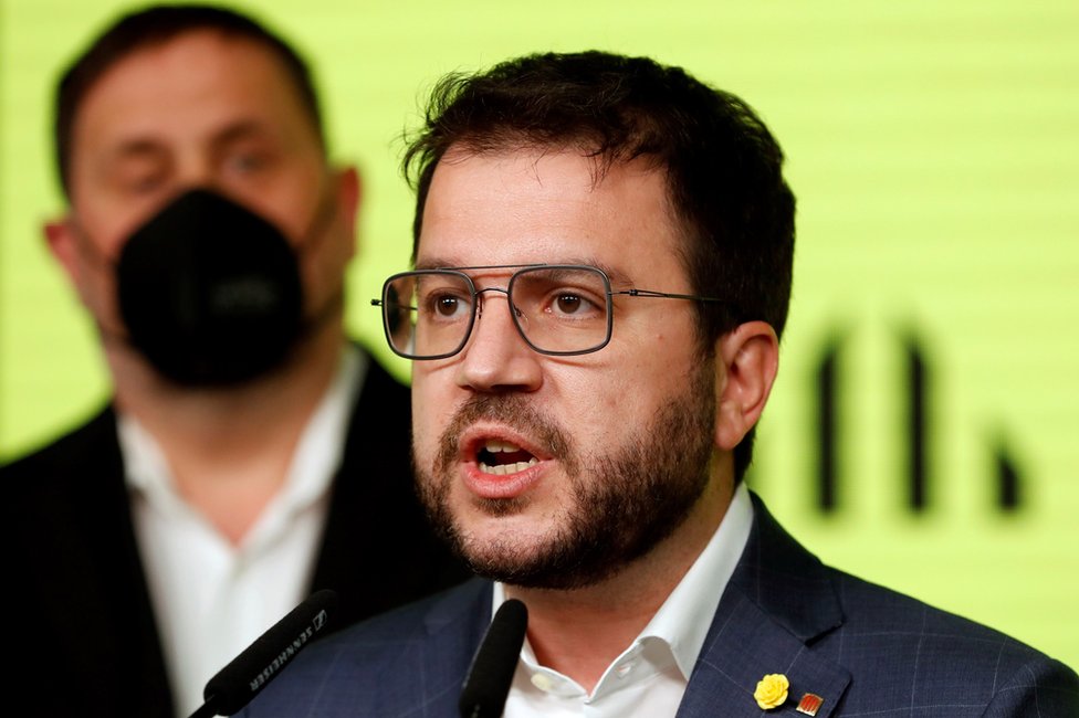 Španija i izbori: Separatisti u Kataloniji ojačali posle lokalnih izbora - traže referendum 1 Pere Aragonès in Barcelona, 14 February