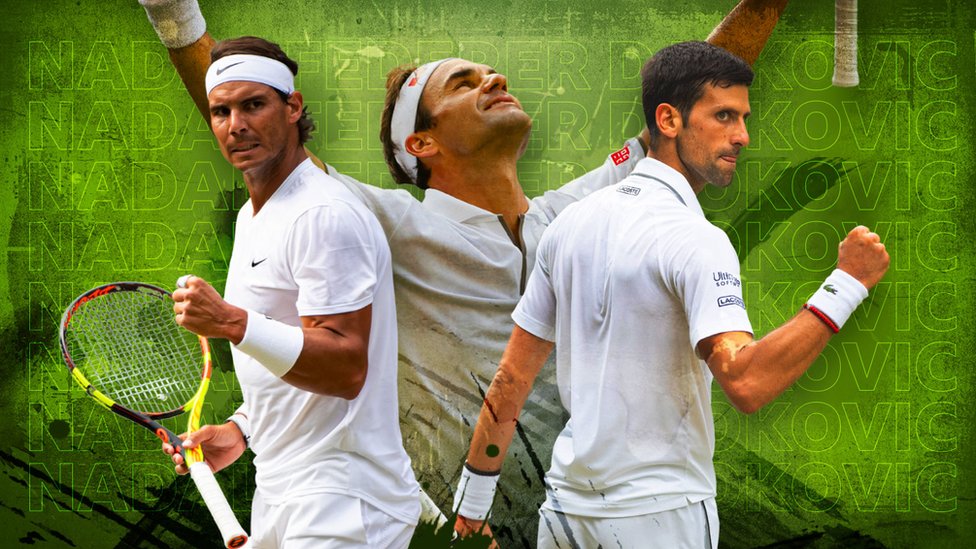 Nadal, Djokovic and Federer