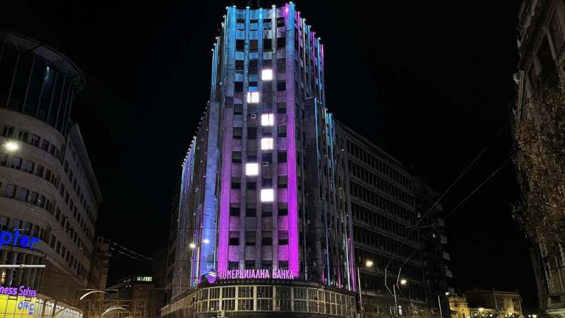 Beograd u bojama koje simbolišu Međunarodni dan obolelih od retkih bolesti 1