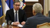 Predsednik Srbije Aleksandar Vučić sastao se sa ambasadorom Rusije Aleksandrom Bocan-Harčenkom Vučić i Bocan-Harčenko: Zajednički projekti se dobro sprovode 2