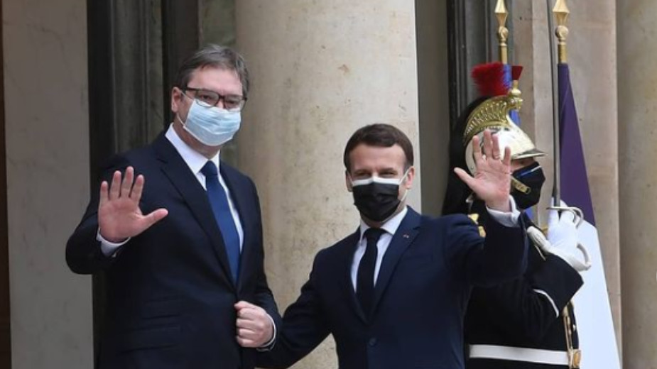 Vučić: Nadamo se kompromisnom rešenju za Kosovo uz podršku Makrona 1