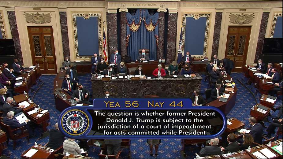 Senat SAD izglasao da je suđenje o opozivu Trampu u skladu sa Ustavom 1