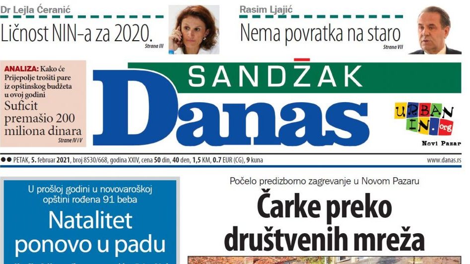 Sandžak Danas - 5. februar 2021. (PDF) 1