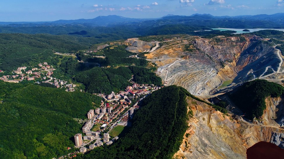 Majdanpek iz vazduha