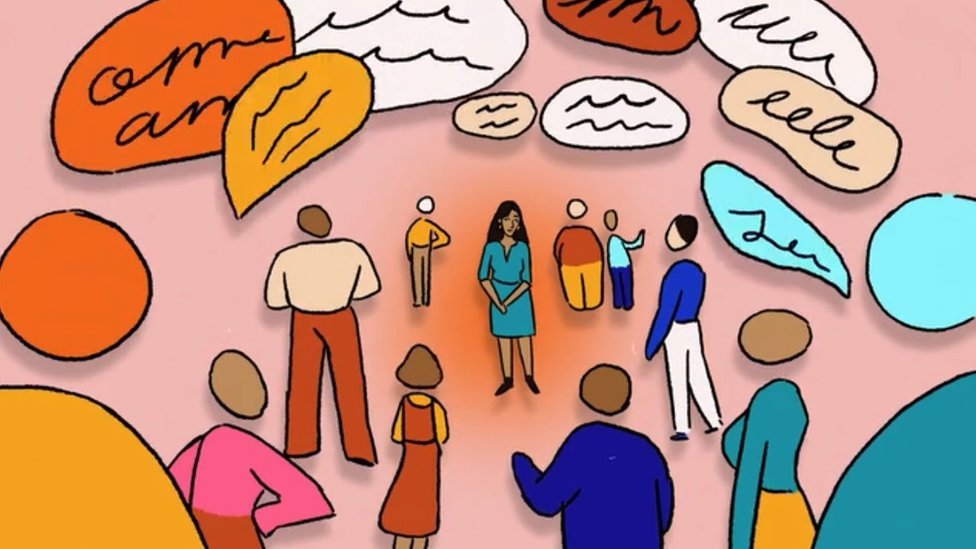 Posao i psihologija: Kakav šef treba da bude - odlučan i glasan ili staložen i introvertan 2 Illustration showing a female leader listening to a group of employees