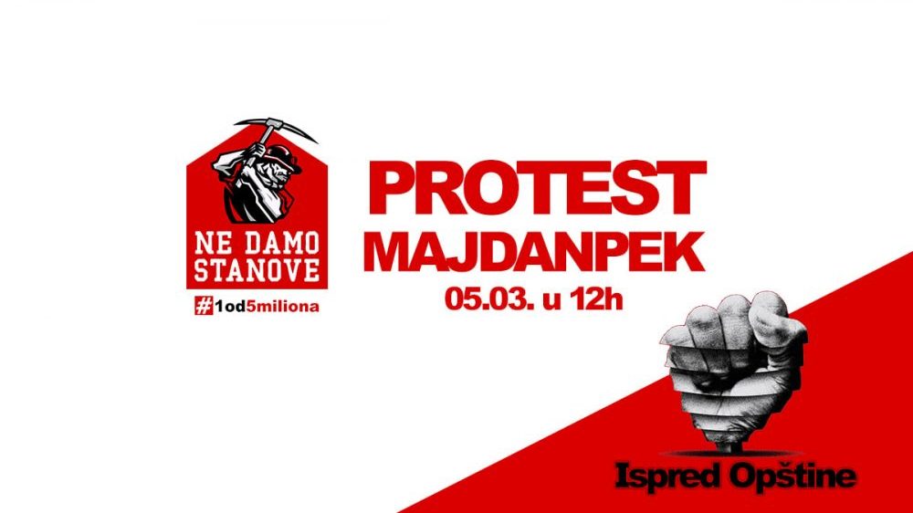 Udruženje "1 od 5 miliona" najavilo skup za 5. mart zbog kineske kompanije Ziđin 1