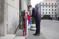 Polaganje venca Ispred zgrade Vlade gde je ubijen Zorana Đinđića, Ana Brnabić Obeležavanje godišnjice ubistva Zorana Đinđića 11