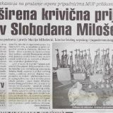 Kako je izveštavao Danas u danima hapšenja bivšeg predsednika SRJ 11