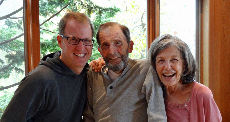 Jeff with his parents, Robert and Phyllis Henigson