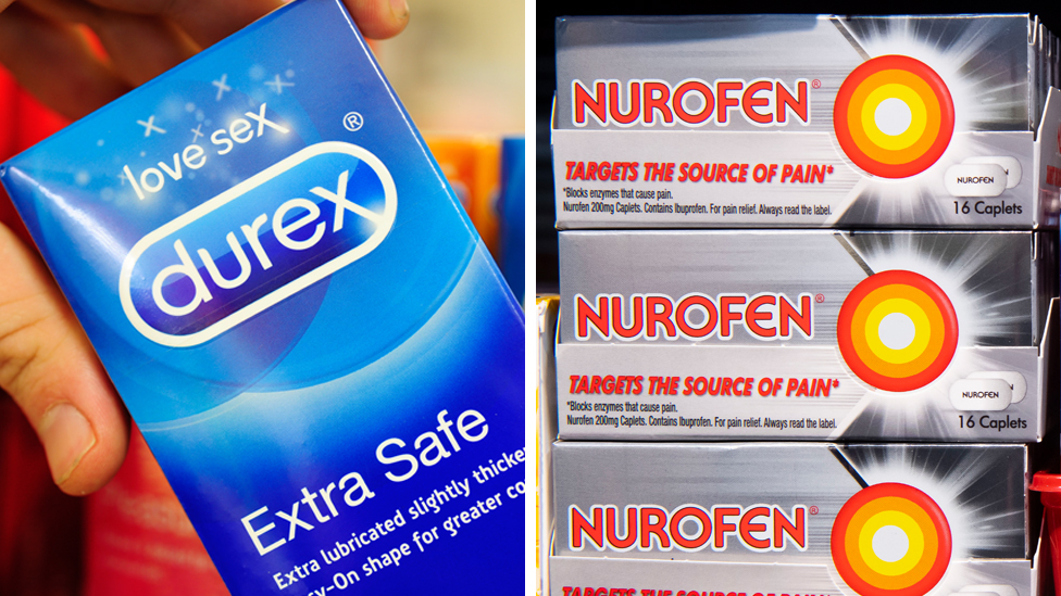 Zdravlje, korona virus i biznis: Skočila prodaja kondoma, manje se kupuju lekovi protiv prehlade 1 Split pic of Durex and Nurofen