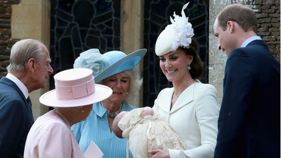 William and Kate show Princess Charlotte to the Queen