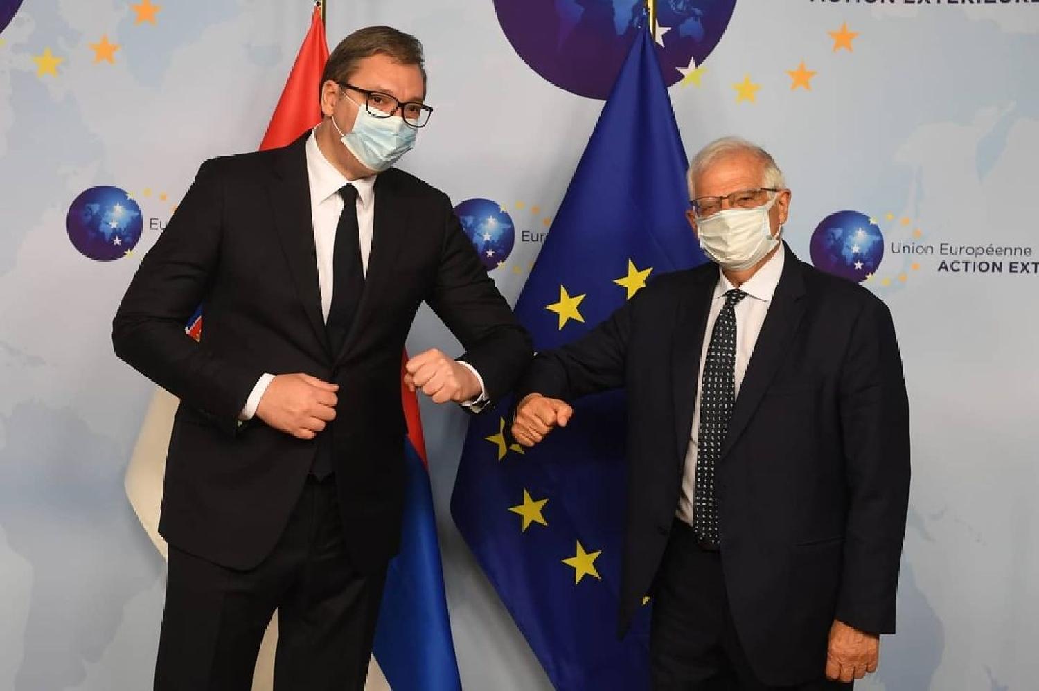 Vučić u Briselu razgovarao sa Fon der Lajen, Boreljom i Varheljijem 2