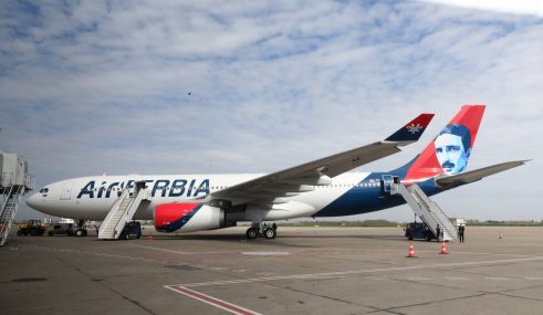 Ispraćen novi avion Er Srbije na letu do Njujorka (FOTO) 8