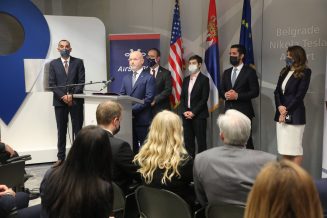 Ispraćen novi avion Er Srbije na letu do Njujorka (FOTO) 2