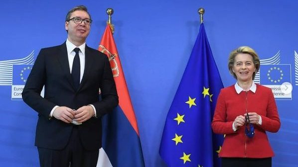 Vučić u Briselu razgovarao sa Fon der Lajen, Boreljom i Varheljijem 1