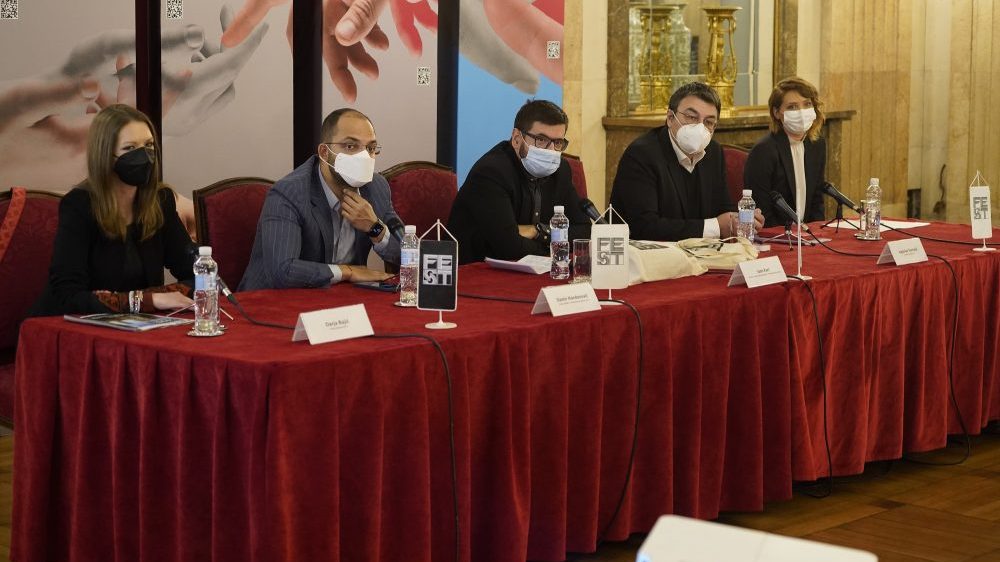 Dobitnici počasne nagrade FEST-a Rade Šerbedzija i reditelj Puriša Đorđević 1