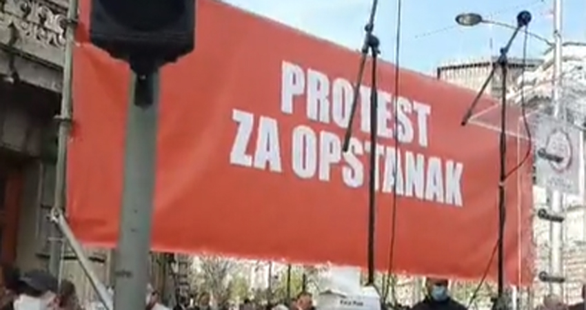 Završen protest ivent industrije, ugostitelja i muzičara, normalizovan saobraćaj 1