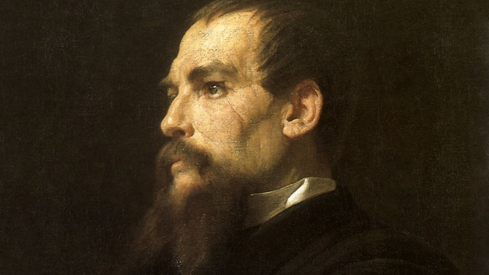 Portret Ričarda Bёrtona.