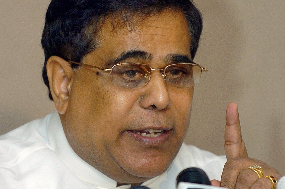 Sri Lanka Labour Minister Nimal Siripala de Silva