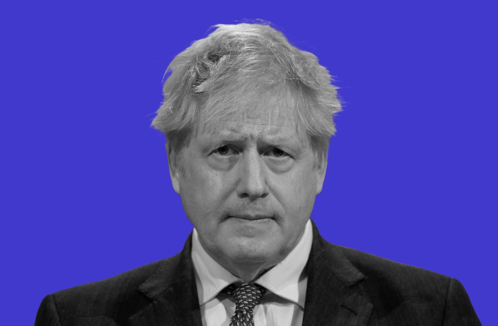 Boris Johnson, treated photo
