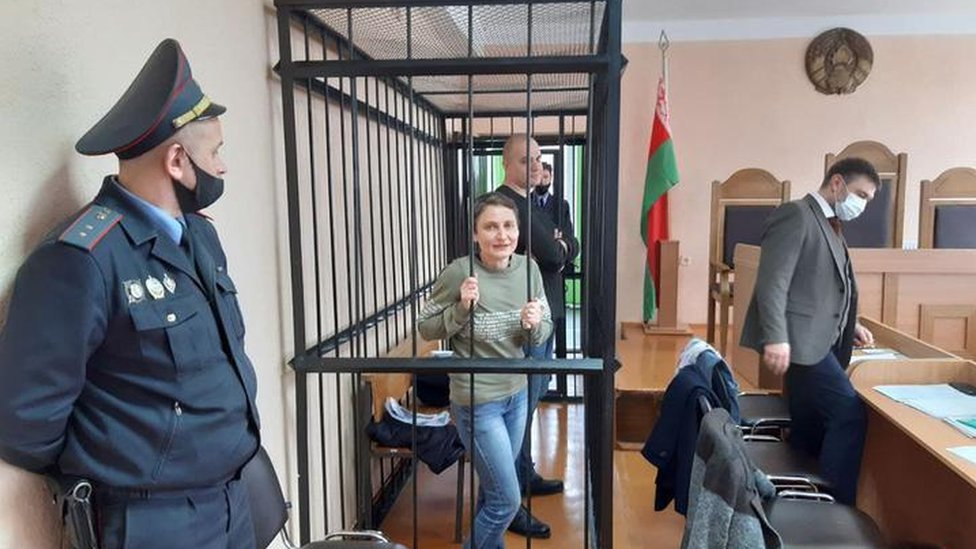 Klimkova and Skok on trial in Minsk
