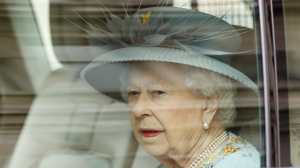 Queen Elizabeth arrives for the State Opening of Parliament at the Palace of Westminster