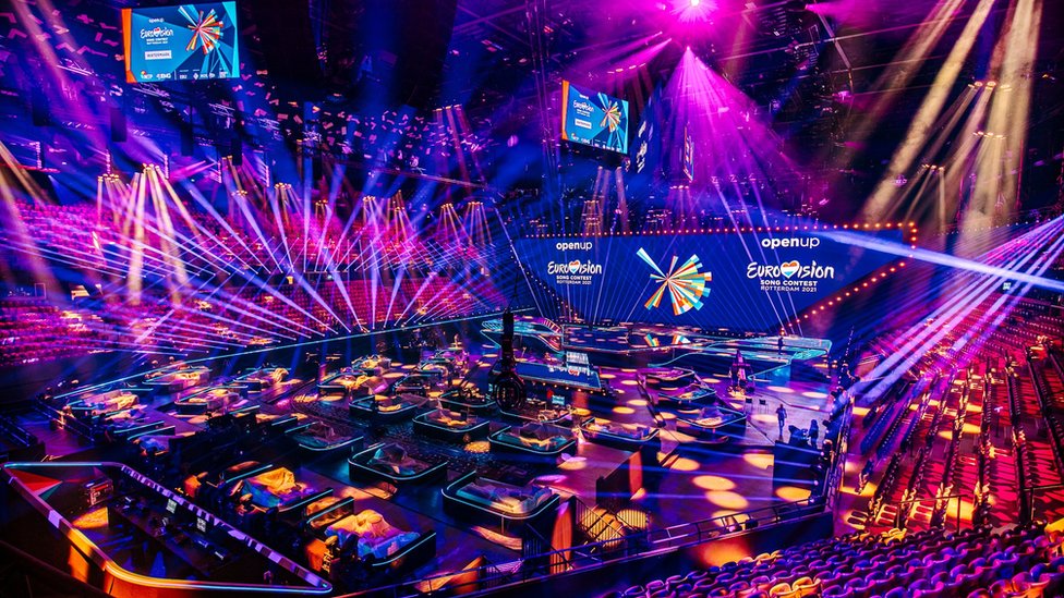 The Eurovision stage