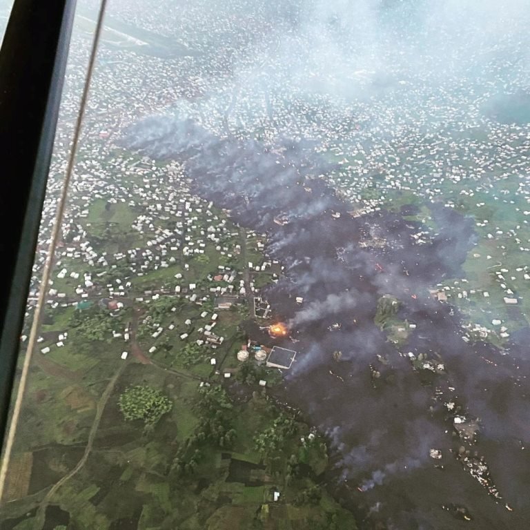 Mount Nyiragongo volcano eruption in Goma, Democratic Republic of Congo May 23, 2021