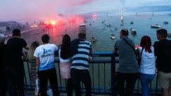Fudbaleri Zvezde proslavili titulu, tuča navijača u Beton hali (FOTO) 7