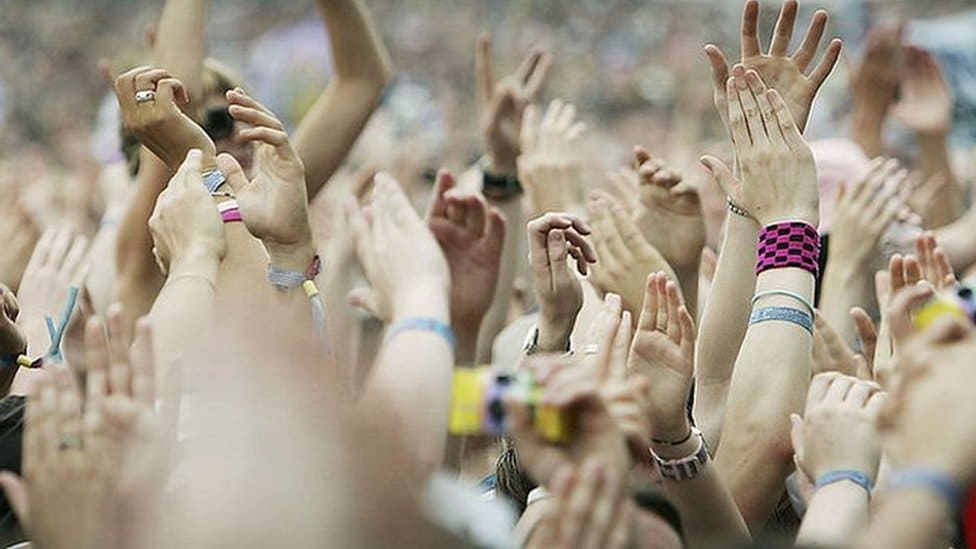 Fans at a festival