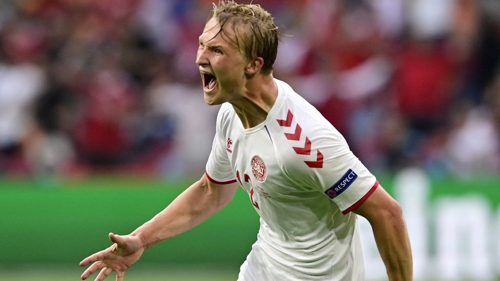 EURO 2020: Danska ima heroja Dolberga i veliko junačko srce 1 Dolberg celebrates goal