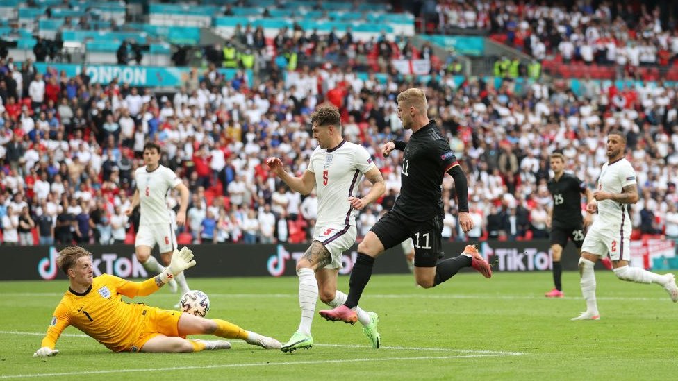 EURO 2020 i fudbal: Englezi bez primljenog gola idu u četvrtfinale, Nemci se ispromašivali 3 Werner goes close