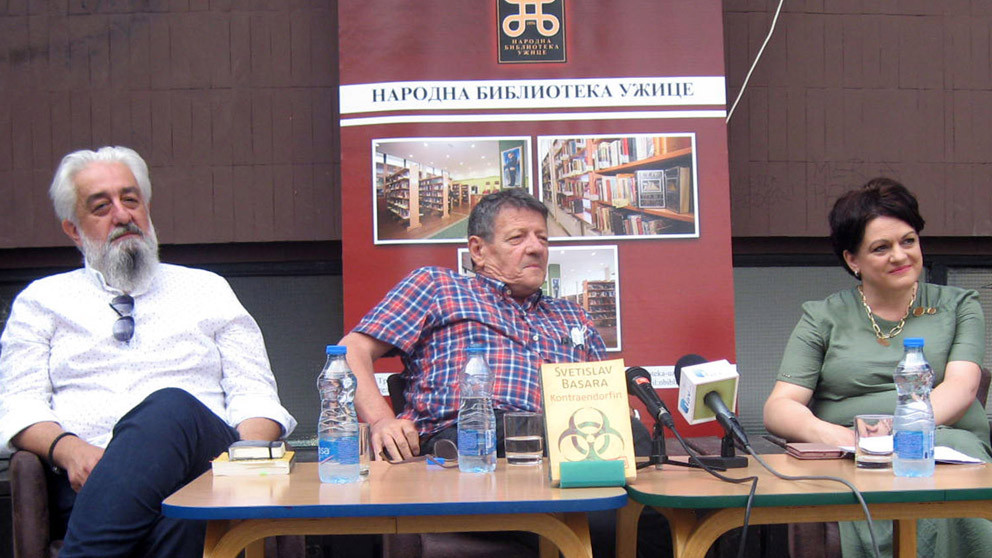 Basara na promociji romana o Titovom spomeniku, Andriću, Dilanu, Handkeu... 1
