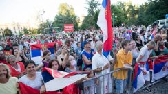Aplauzi i ovacije za srpske košarkašice na dočeku ispred Starog dvora (FOTO) 2