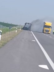 Autobus Nišekspresa izgoreo na autoputu kod Subotice (FOTO) 3