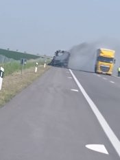 Autobus Nišekspresa Autobus Nišekspresa izgoreo na autoputu kod Subotice (FOTO) 3