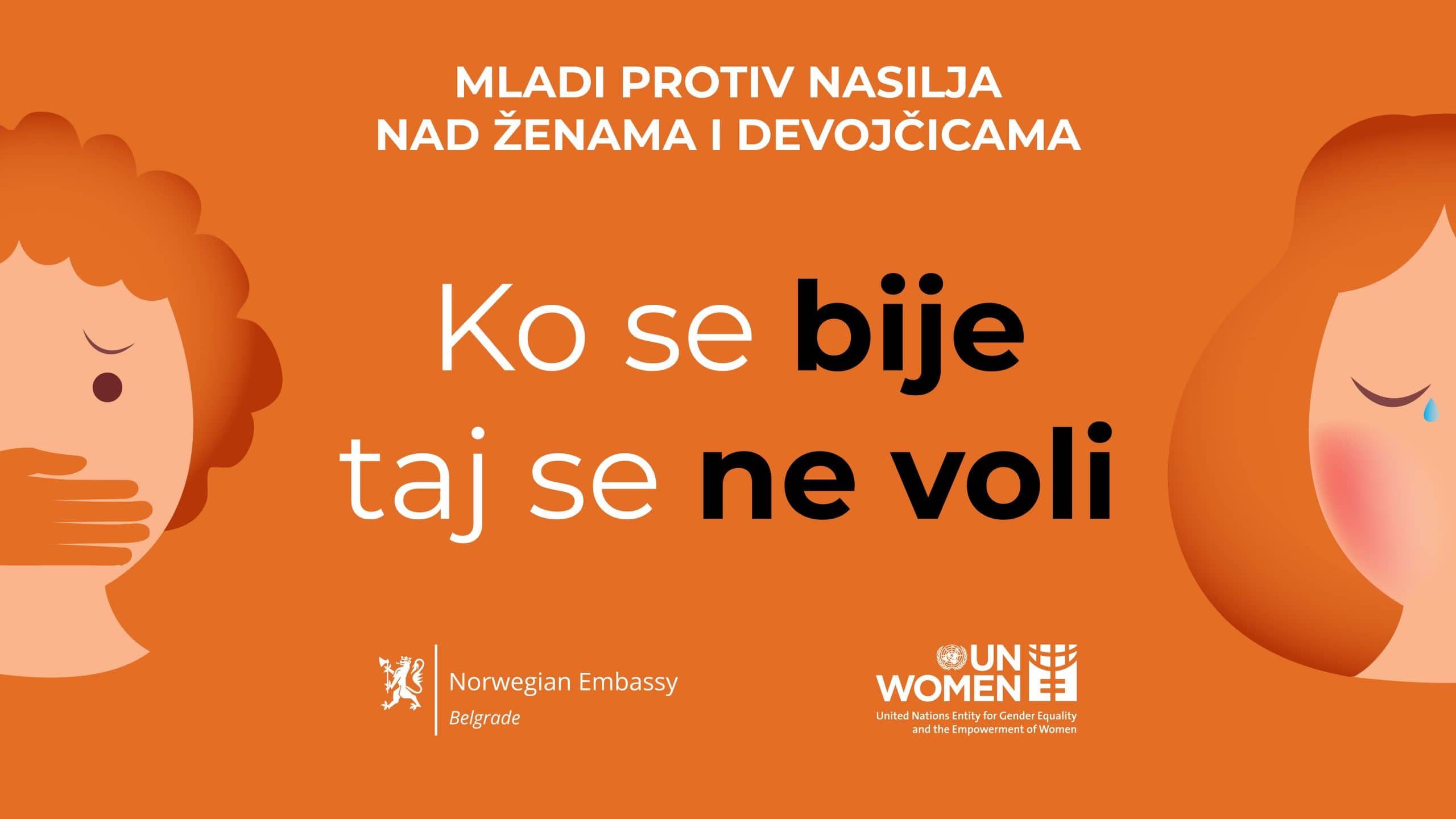 Pokrenuta kampanja "Ko se bije - taj se ne voli", promoteri Olga Danilović i Andrija Milošević 1