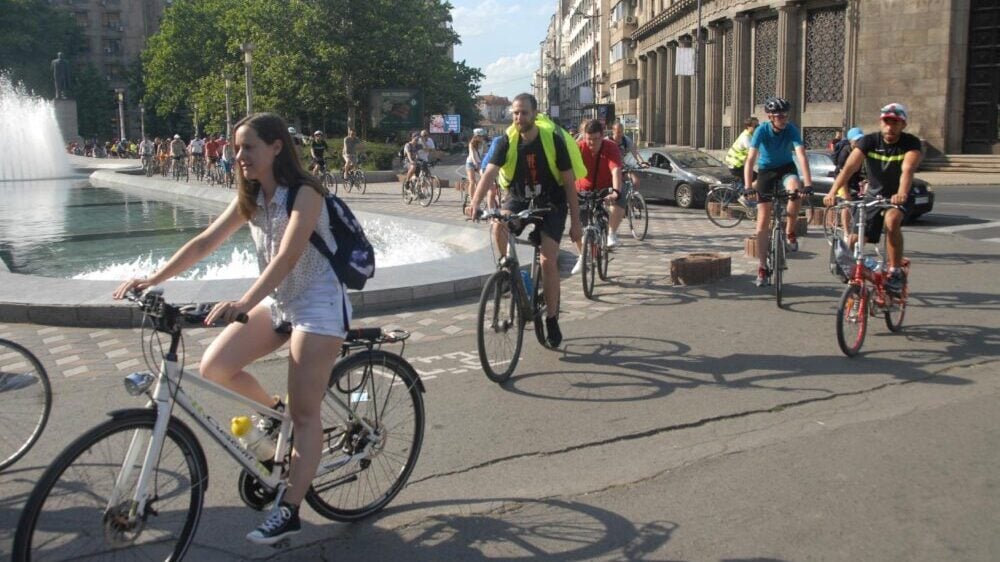 Biciklistička vožnja Kritična masa u subotu 25. septembra u Beogradu 1