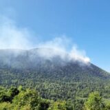 Pripadnici MUP-a Srbije pomažu u gašenju požara na planini Stolac iznad Višegrada 7