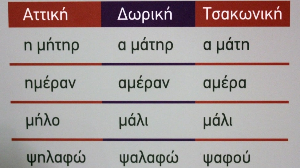 Grčka, istorija i jezik: Poslednji govornici drevne Sparte 3 sparta, cakonika