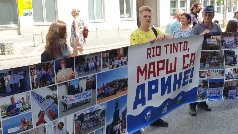 Protest 29. jula ispred opštine Loznica