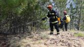 Požari na jugozapadu zemlje i dalje gore, Vulin obišao vatrogasce na Crnom Vrhu (FOTO) 5