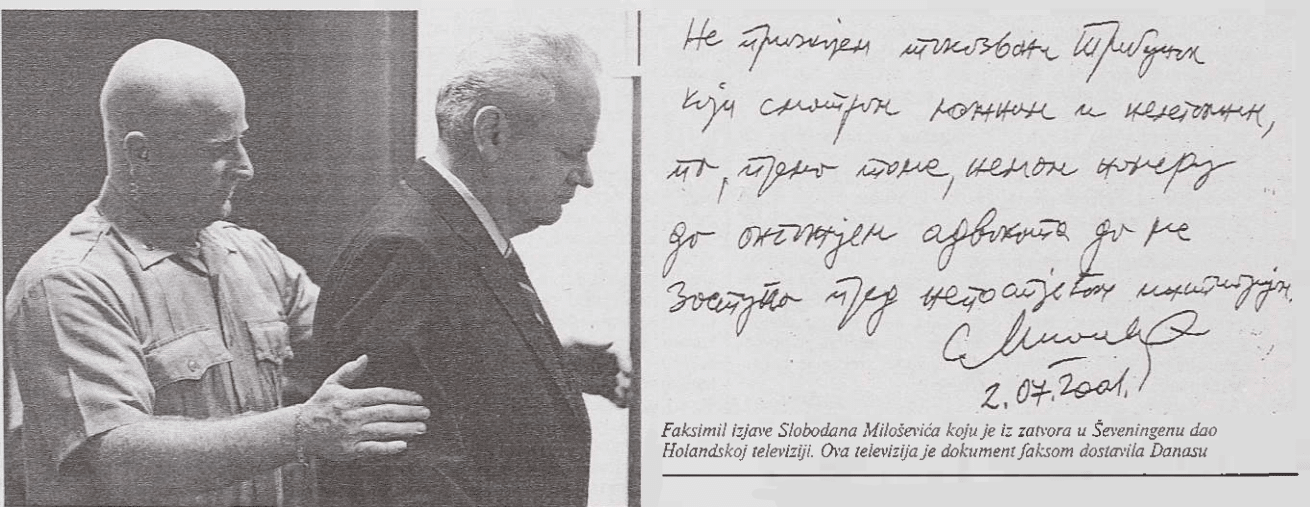 Dvadeset godina od Vidovdana kada je Slobodan Milošević izručen Haškom tribunalu 4 Dvadeset godina od Vidovdana kada je Slobodan Milošević izručen Haškom tribunalu 4