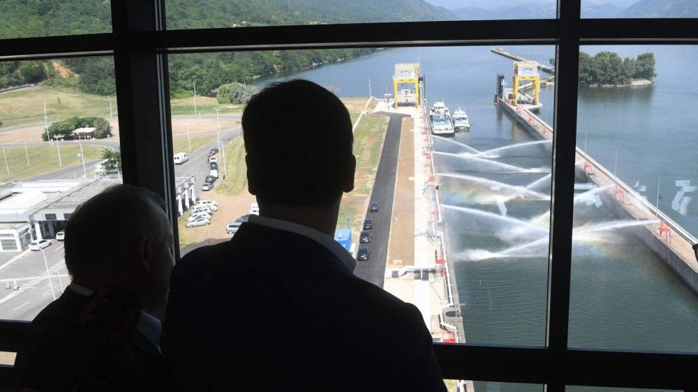 Vučić obišao rekonstruisanu brodsku prevodnicu na HE Đerdap 1 1