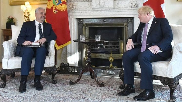 Krivokapić i Džonson dogovorili saradnju Crne Gore i Velike Britanije 1