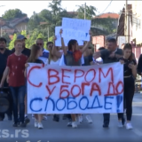 Održan protest zbog pritvaranja Riste Jovanovića uhapšenog na Gazimestanu 13