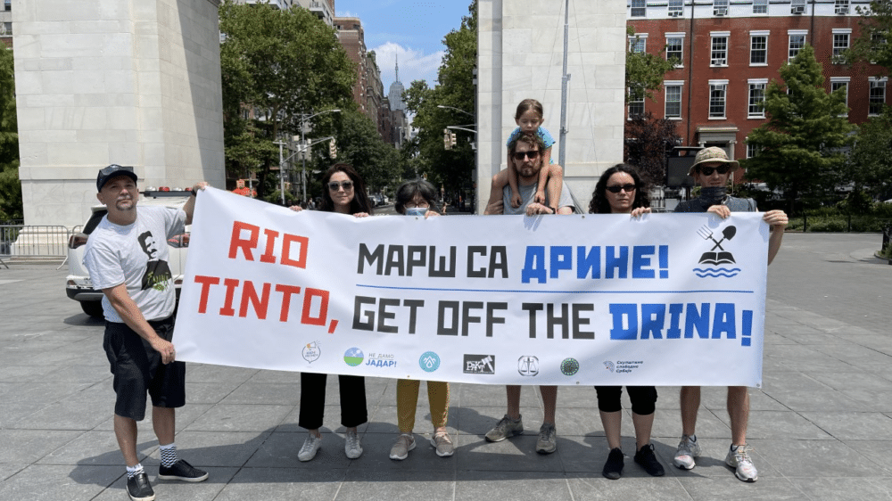Protest protiv „Rio Tinta“ i u Njujorku: Vlast u Srbiji sprovodi ekocid 1